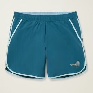 NWOT Bonobos Throwback Curved Hem Navy with Tiger 4"